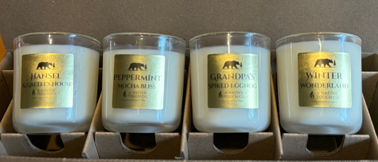 🎄✨Holiday Candle Flight – 4 Mini Candles 🎄✨